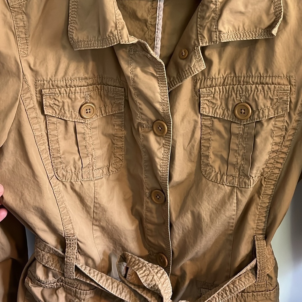 J.Crew Classic Twill Chino Belted Field Jacket EUC - Picture 7 of 8